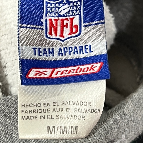 Houston Texans Reebok Gray NFL Football Hoodie Jumper Sweatshirt - Picture 3 of 3